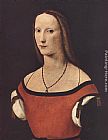 Lorenzo Costa Canvas Paintings - Portrait of a Woman